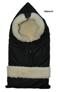 Конверт на овчине Kinder Comfort Smart Schwarz (чёрный) Конверт на овчине Kinder Comfort Smart Schwarz (чёрный)